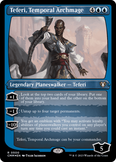 Teferi, Temporal Archmage (500) — Commander Masters