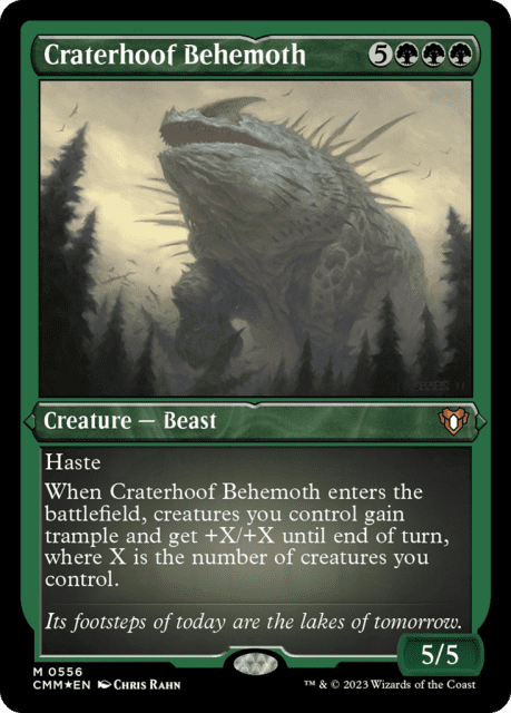Craterhoof Behemoth (556) — Commander Masters