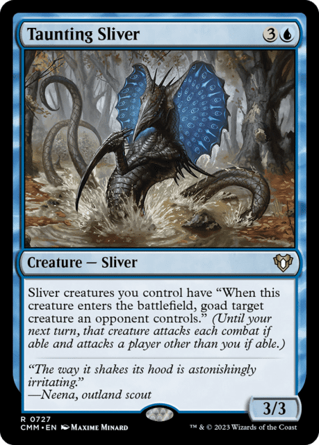 Taunting Sliver (727) — Commander Masters