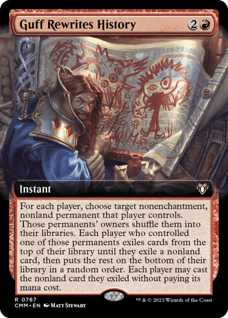 Guff Rewrites History (767) — Commander Masters