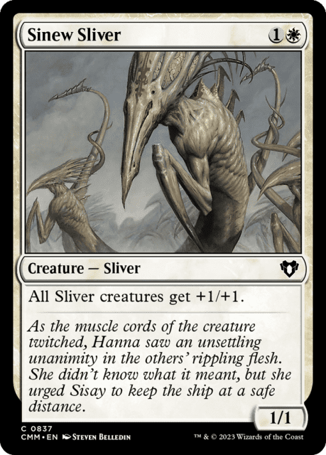 Sinew Sliver (837) — Commander Masters
