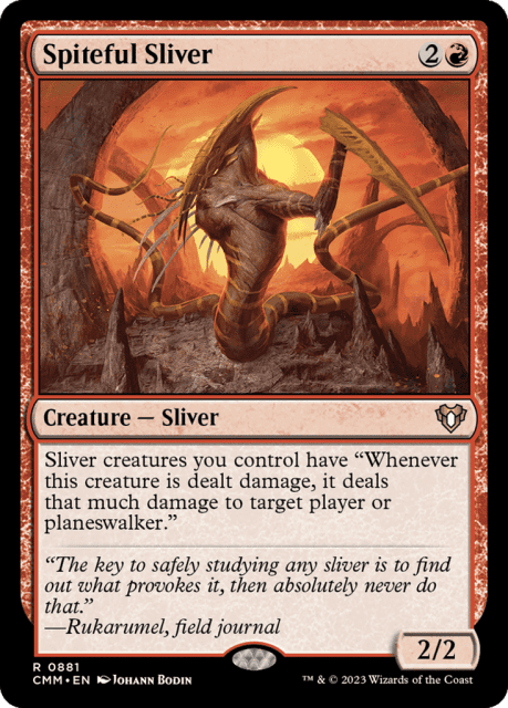 Spiteful Sliver (881) — Commander Masters