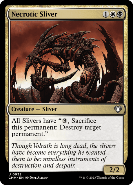 Necrotic Sliver (932) — Commander Masters