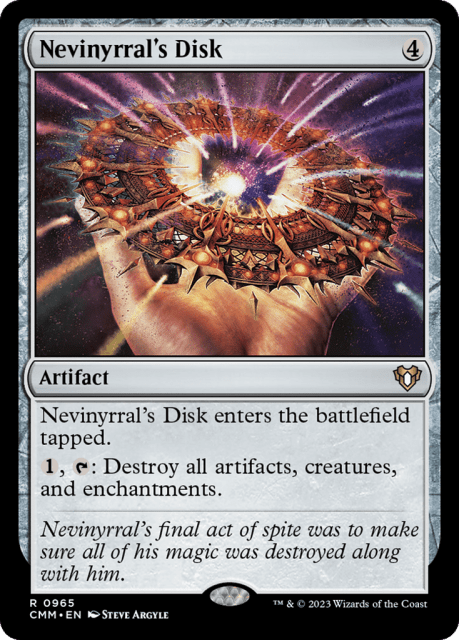 Nevinyrral's Disk (965) — Commander Masters