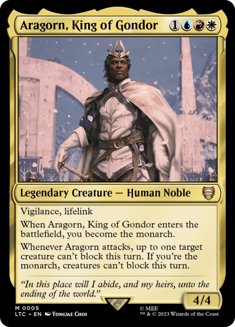 Aragorn, King of Gondor (5) — Tales of Middle-earth Commander
