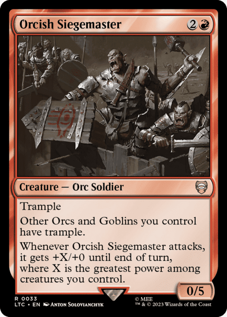 Orcish Siegemaster (33) — Tales of Middle-earth Commander