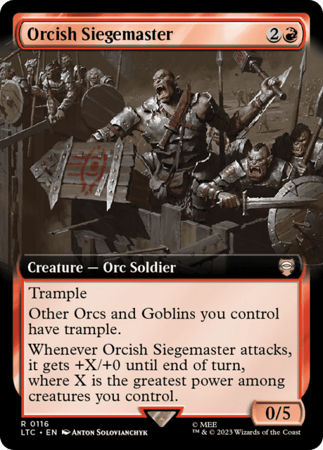 Orcish Siegemaster (116) — Tales of Middle-earth Commander