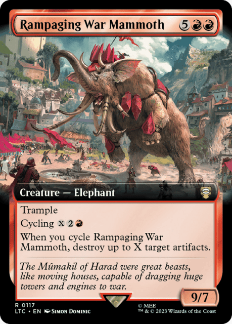 Rampaging War Mammoth (117) — Tales of Middle-earth Commander