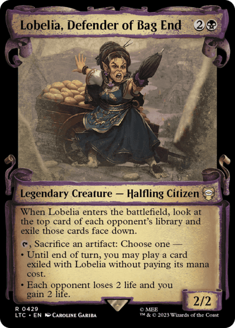 Lobelia, Defender of Bag End (429) — Tales of Middle-earth Commander