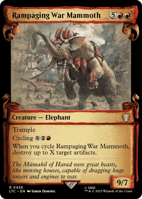 Rampaging War Mammoth (436) — Tales of Middle-earth Commander