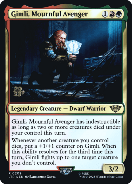 Gimli, Mournful Avenger (209) — Tales of Middle-earth Promos