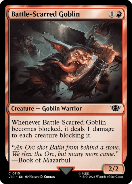 Battle-Scarred Goblin (115) — The Lord of the Rings: Tales of Middle-earth
