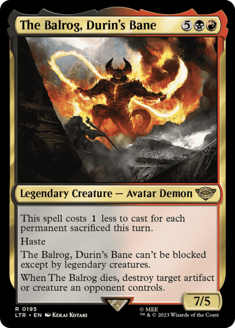 The Balrog, Durin's Bane (195) — The Lord of the Rings: Tales of Middle-earth