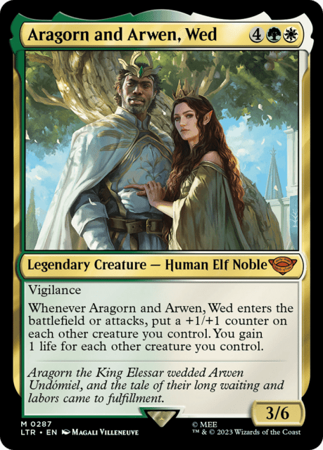 Aragorn and Arwen, Wed (287) — The Lord of the Rings: Tales of Middle-earth