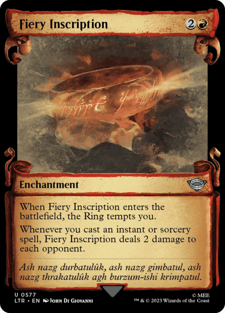 Fiery Inscription (577) — The Lord of the Rings: Tales of Middle-earth