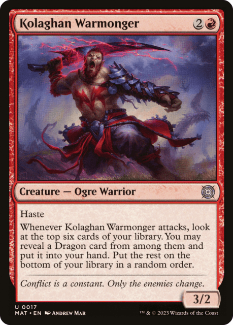 Kolaghan Warmonger (17) — March of the Machine: The Aftermath