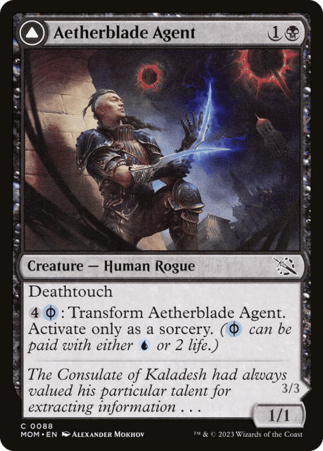 Aetherblade Agent // Gitaxian Mindstinger (88) — March of the Machine