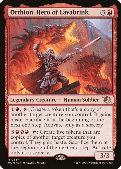 Orthion, Hero of Lavabrink (334) — March of the Machine