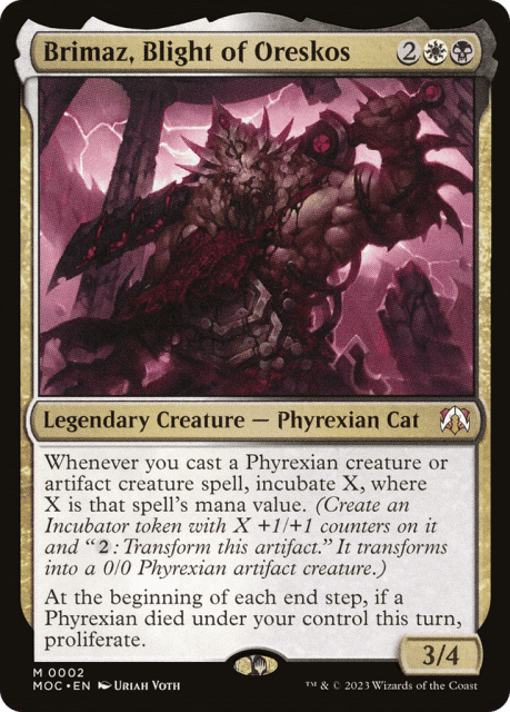 Brimaz, Blight of Oreskos (2) — March of the Machine Commander