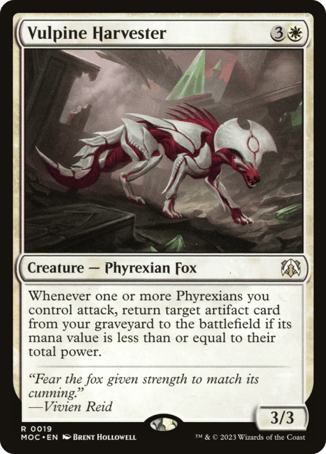 Vulpine Harvester (19) — March of the Machine Commander