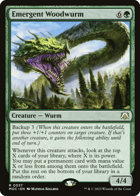 Emergent Woodwurm (37) — March of the Machine Commander