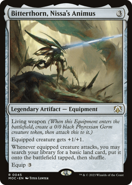 Bitterthorn, Nissa's Animus (45) — March of the Machine Commander