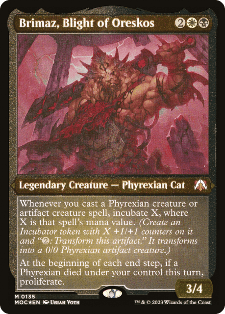 Brimaz, Blight of Oreskos (135) — March of the Machine Commander