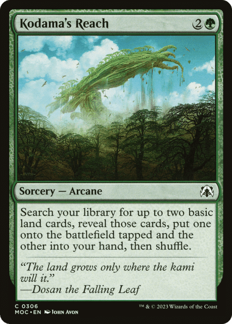 Kodama's Reach (306) — March of the Machine Commander