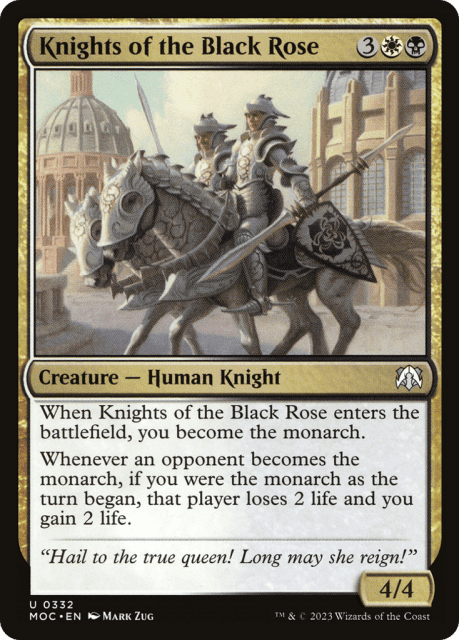 Knights of the Black Rose (332) — March of the Machine Commander