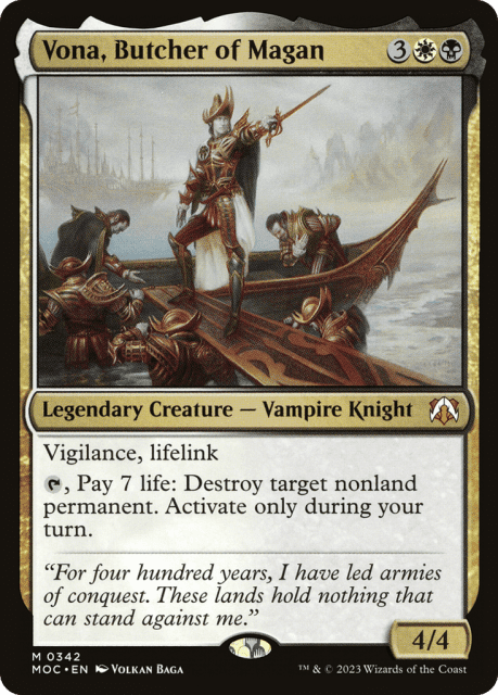 Vona, Butcher of Magan (342) — March of the Machine Commander
