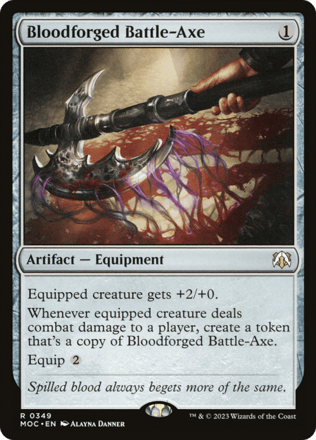 Bloodforged Battle-Axe (349) — March of the Machine Commander