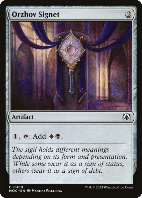 Orzhov Signet (369) — March of the Machine Commander