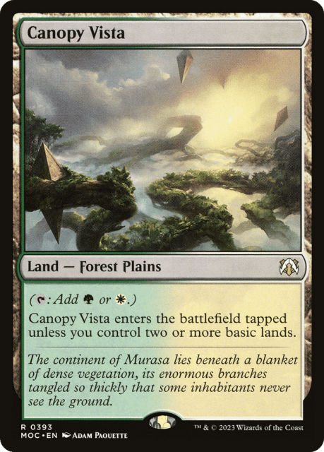 Canopy Vista (393) — March of the Machine Commander