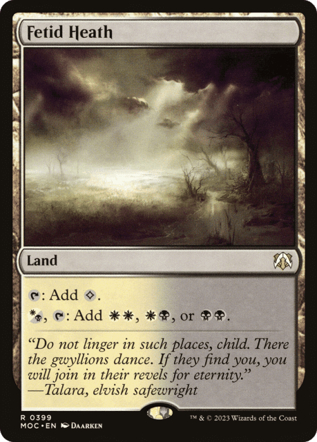 Fetid Heath (399) — March of the Machine Commander