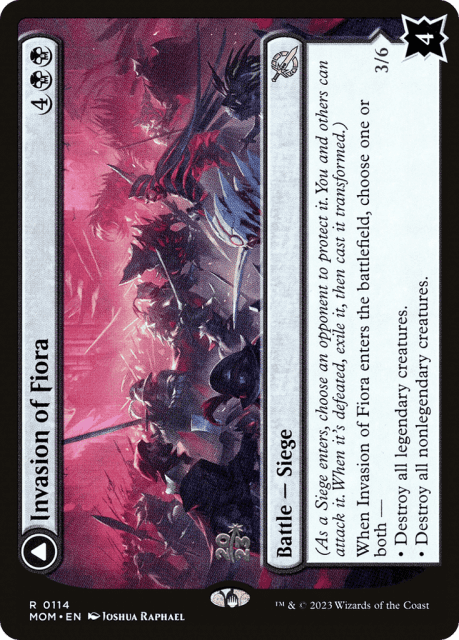 Invasion of Fiora // Marchesa, Resolute Monarch (114) — March of the Machine Promos