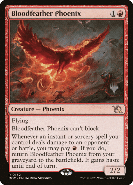 Bloodfeather Phoenix (132) — March of the Machine Promos