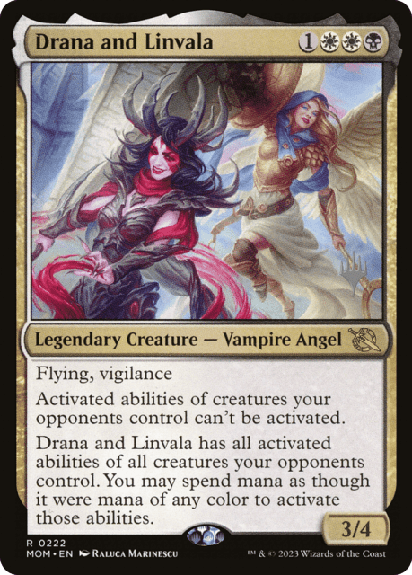 Drana and Linvala (222) — March of the Machine Promos