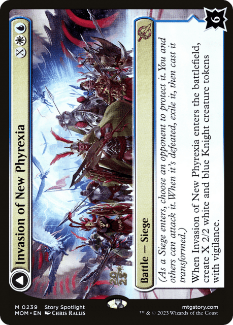 Invasion of New Phyrexia // Teferi Akosa of Zhalfir (239) — March of the Machine Promos