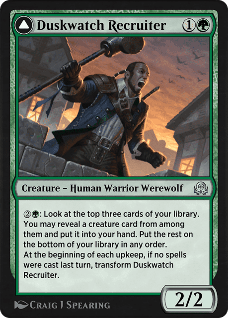 Duskwatch Recruiter // Krallenhorde Howler (194) — Shadows over Innistrad Remastered
