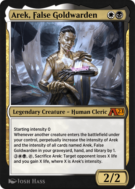 Arek, False Goldwarden (17) — Alchemy: Phyrexia