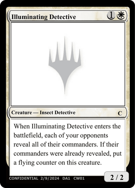 Illuminating Detective (CW01) — Unknown Event