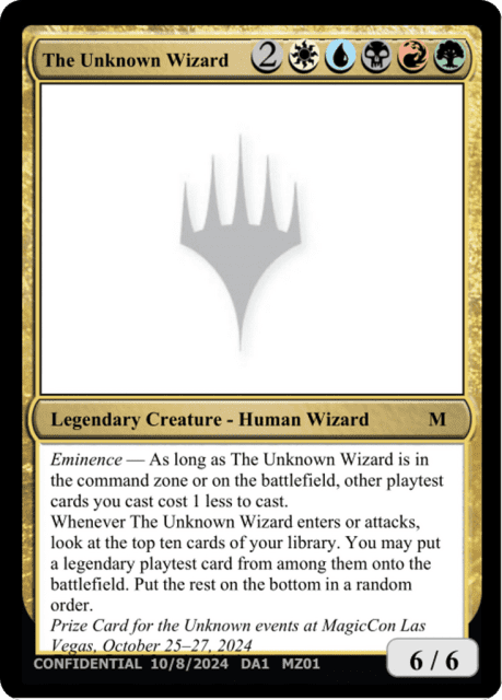 The Unknown Wizard (MZ01) — Unknown Event