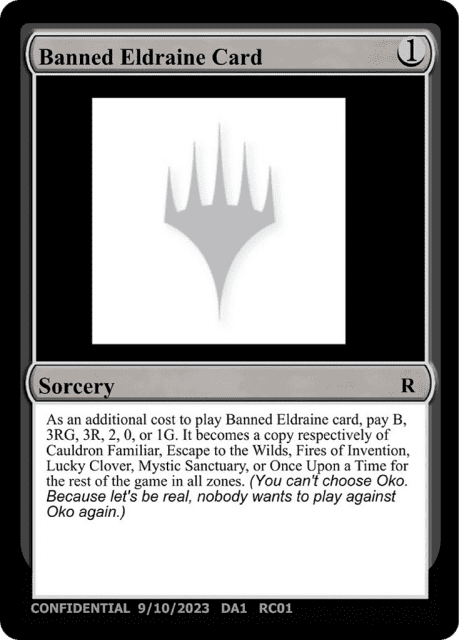 Banned Eldraine Card (RC01a) — Unknown Event