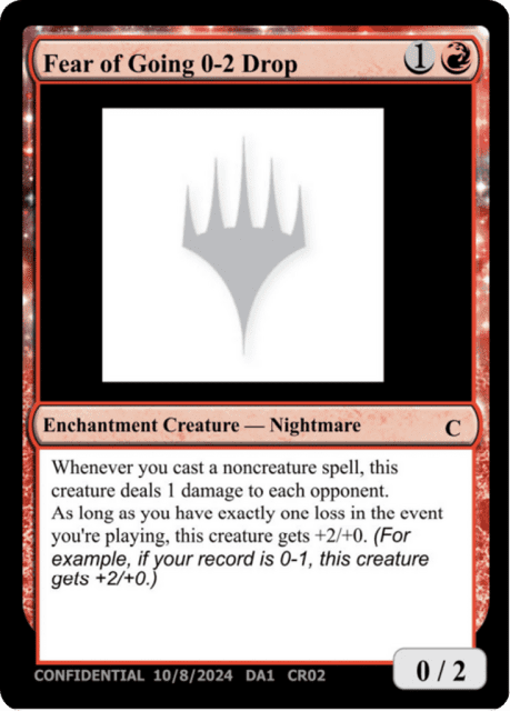 Fear of Going 0-2 Drop (CR02) — Unknown Event
