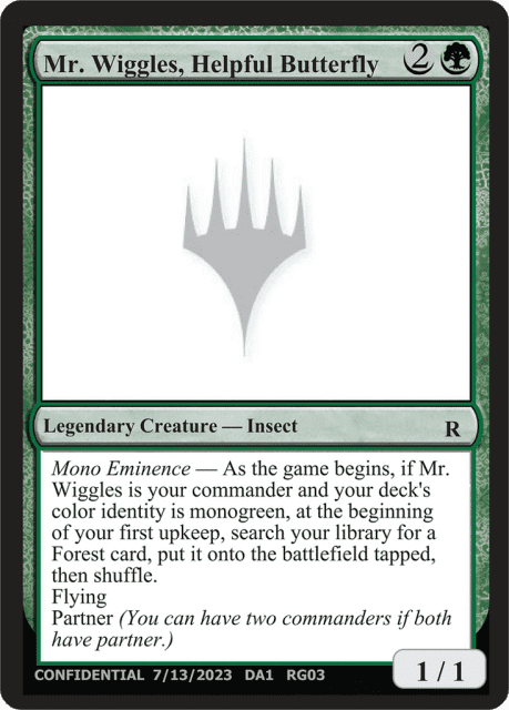 Mr. Wiggles, Helpful Butterfly (RG03b) — Unknown Event