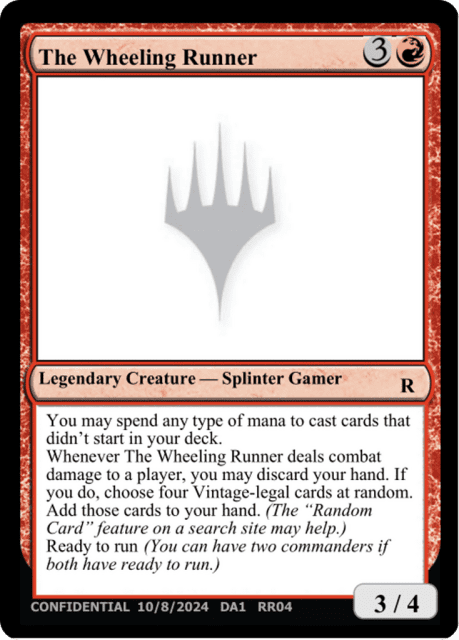 The Wheeling Runner (RR04d) — Unknown Event