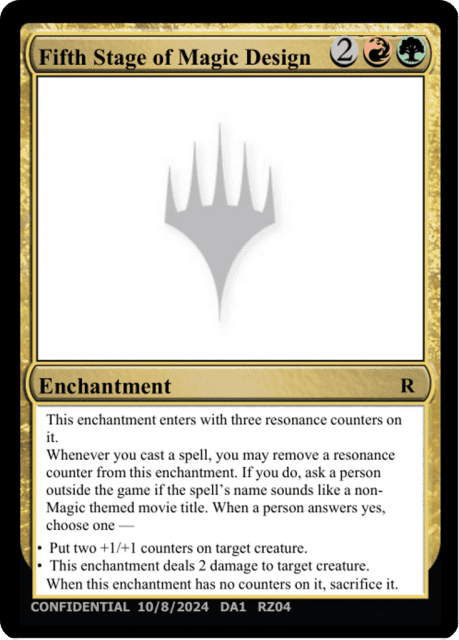 Fifth Stage of Magic Design (RZ04o) — Unknown Event