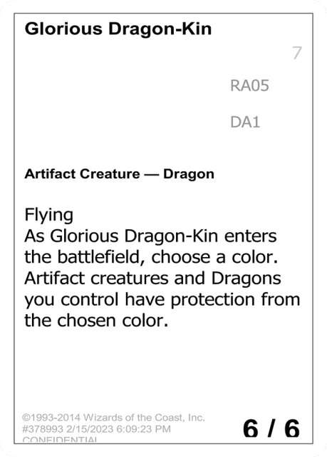 Glorious Dragon-Kin (RA05a) — Unknown Event