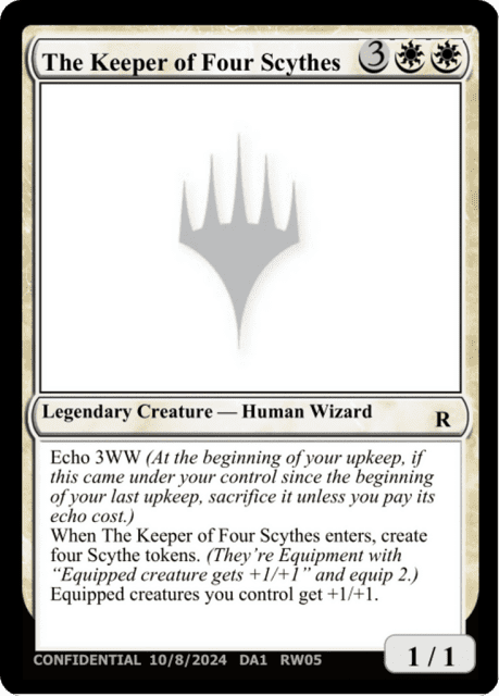 The Keeper of Four Scythes (RW05d) — Unknown Event
