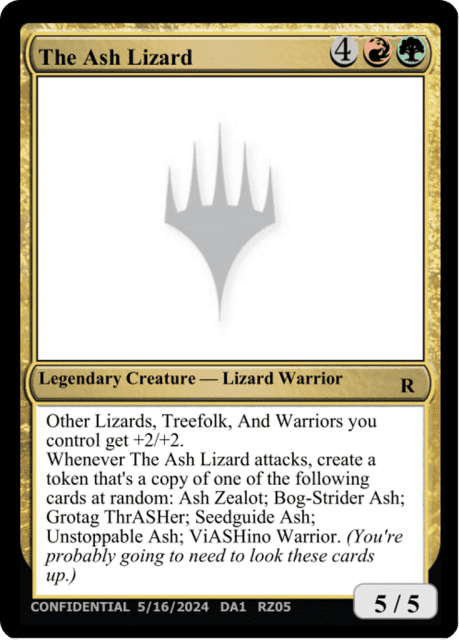 The Ash Lizard (RZ05c) — Unknown Event